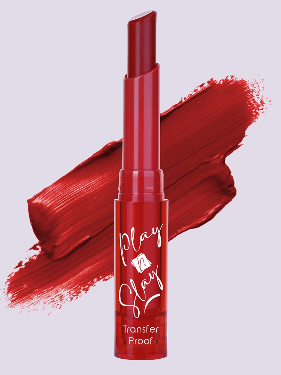 

Half N Half Play N Slay Transfer proof Lipstick - Make it Hot, Red