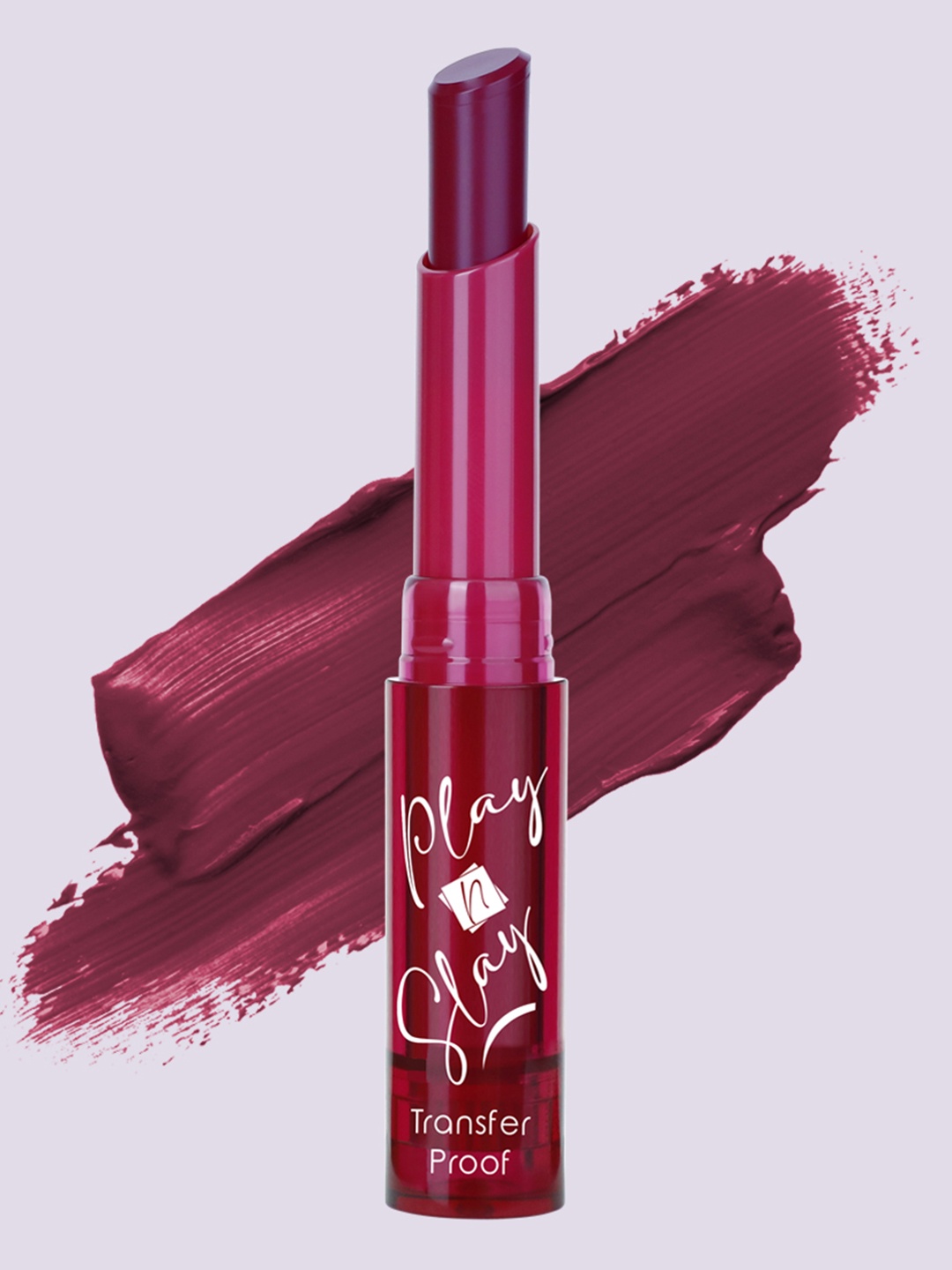 

Half N Half Play N Slay Transfer proof Lipstick - Wine me, Magenta