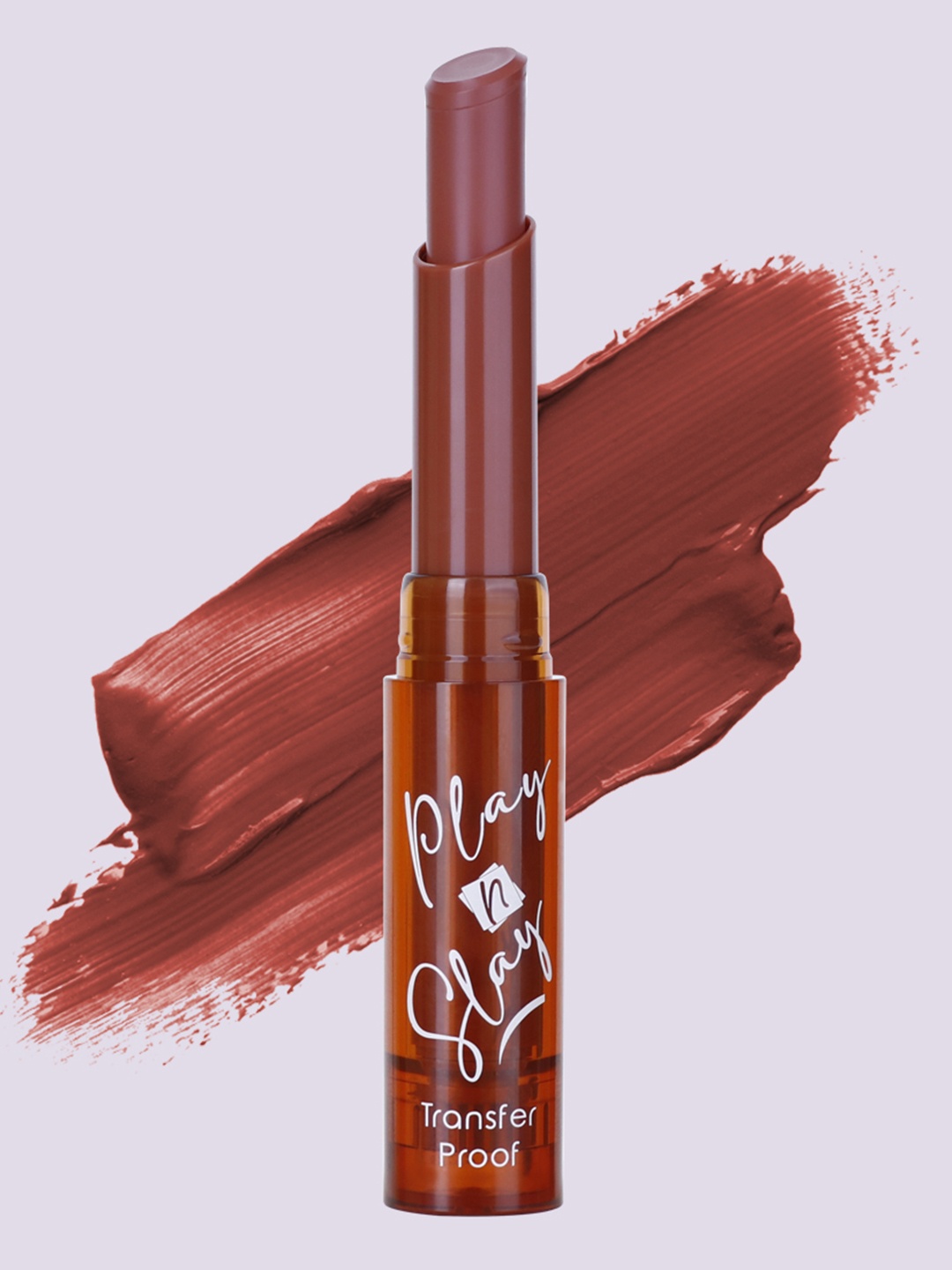 

Half N Half Play N Slay Transfer proof Lipstick - Mocha Raisin, Red