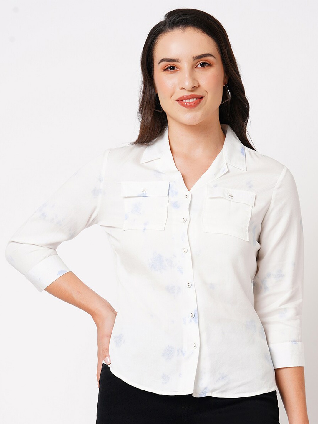 

Kraus Jeans Slim Fit Casual Shirt, Blue
