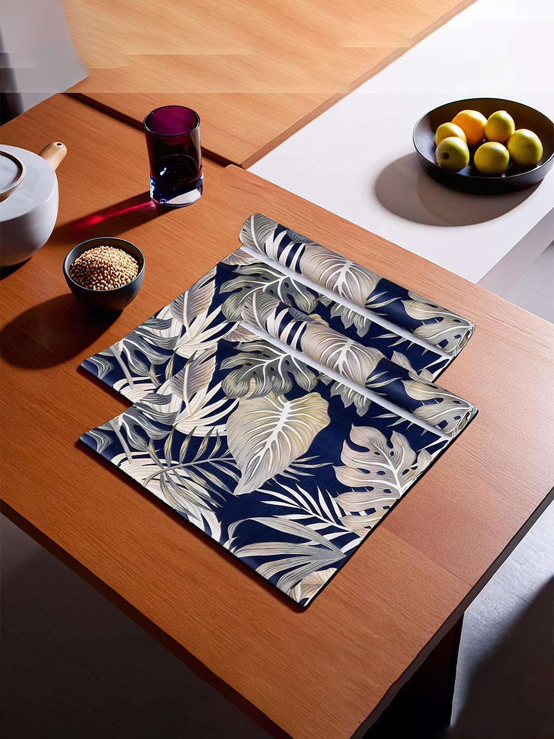 

Kuber Industries Blue 2 Pieces Printed Multi-Utility Organisers