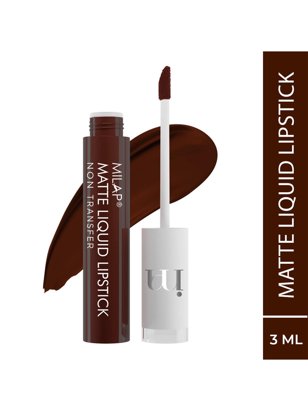 

MILAP Matte Liquid Smudge Proof Lipstick Enriched With Vitamin E-3ml-Make Me Melt, Brown