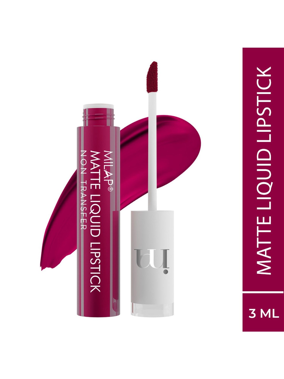 

MILAP Matte Liquid Waterproof Lipstick - 3 ml -Devotion 607, Red
