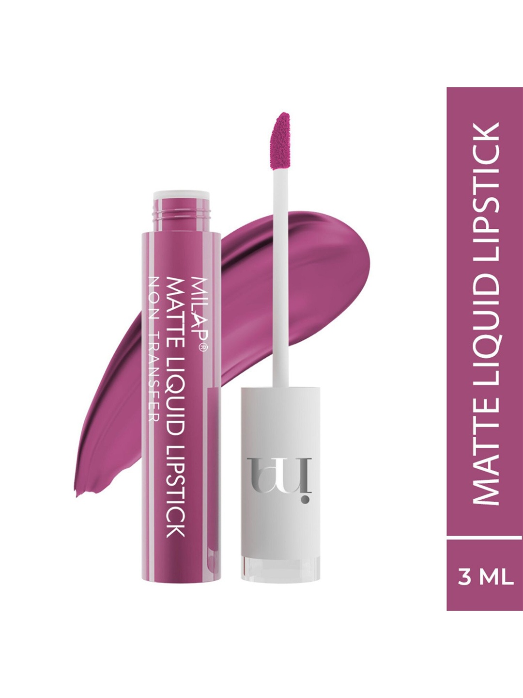 

MILAP Matte Liquid Waterproof Lipstick - 3 ml - Toasted Almonds 613, Purple