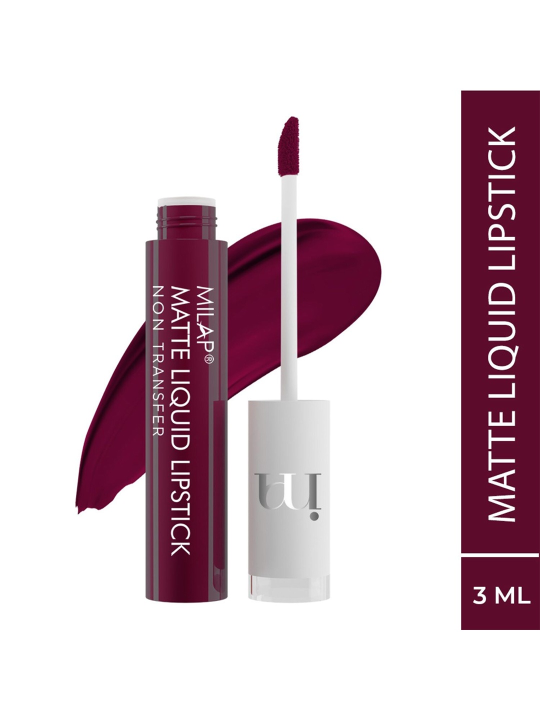 

MILAP Matte Liquid Lipstick With Vitamin E - 3ml - Glam Doll 606, Maroon