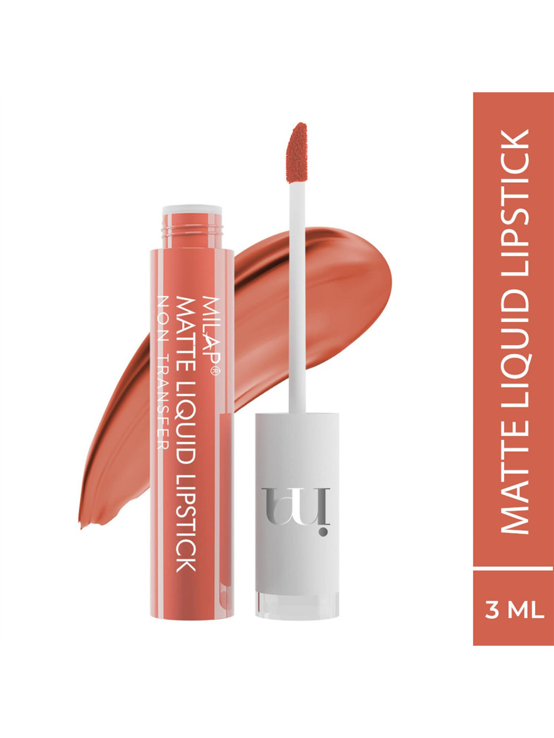 

MILAP Matte Liquid Smudge Proof Lipstick Enriched With Vitamin E-3ml-Caramel Nude