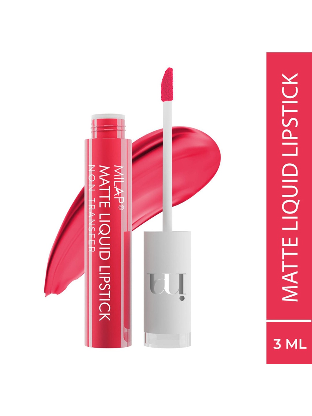 

MILAP Matte Liquid Waterproof Lipstick - 3 ml - Baby Buff 609, Red