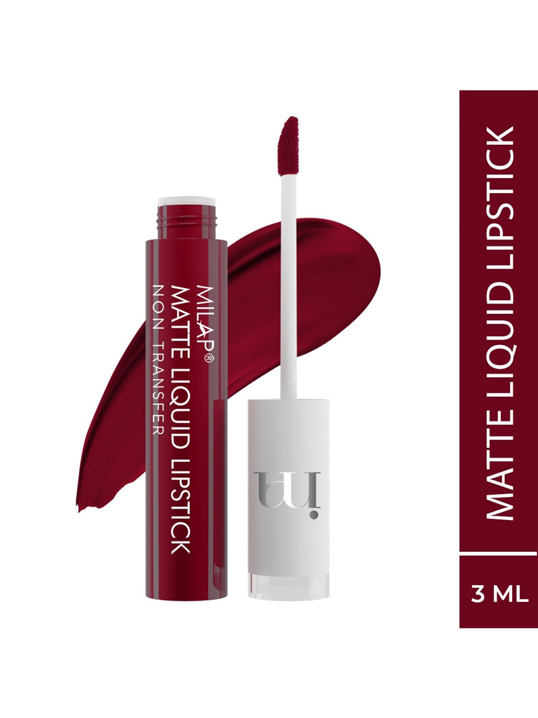 

MILAP Matte Liquid Lipstick With Vitamin E - 3ml - Bliss Full 608, Maroon
