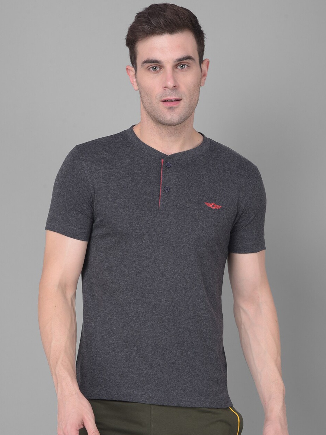 

Force NXT Round Neck Cotton Casual T-shirt, Black