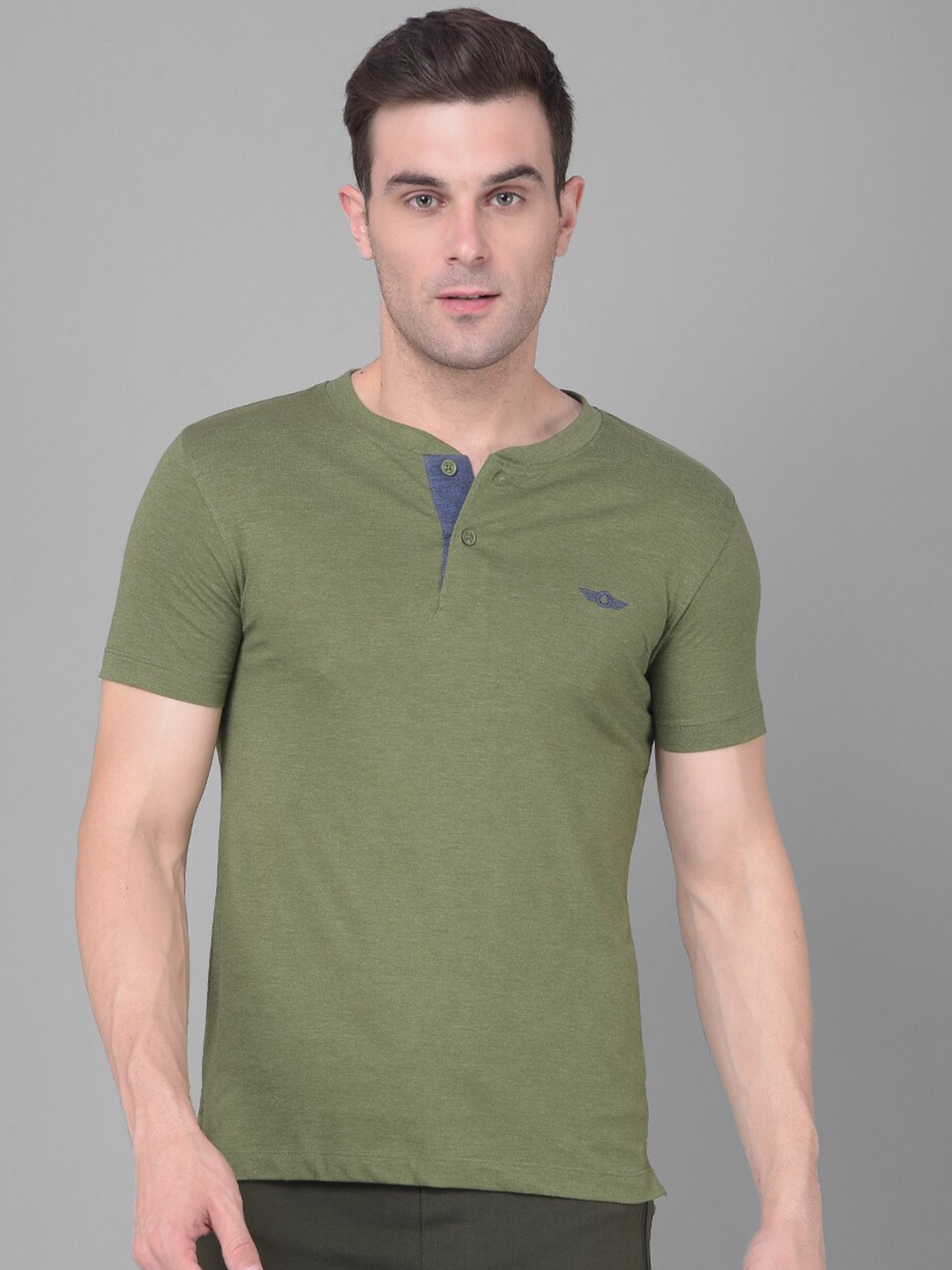 

Force NXT Round Neck Cotton Casual T-shirt, Olive