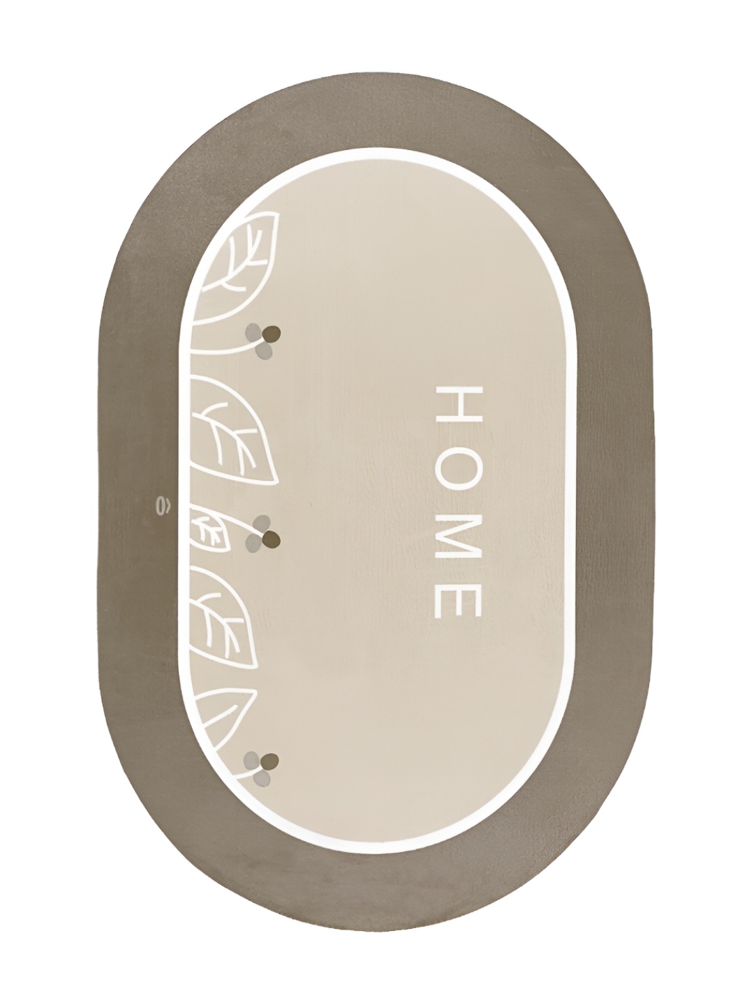 

Saral Home Brown Printed 1000 GSM Anti-Skid Bath Rug