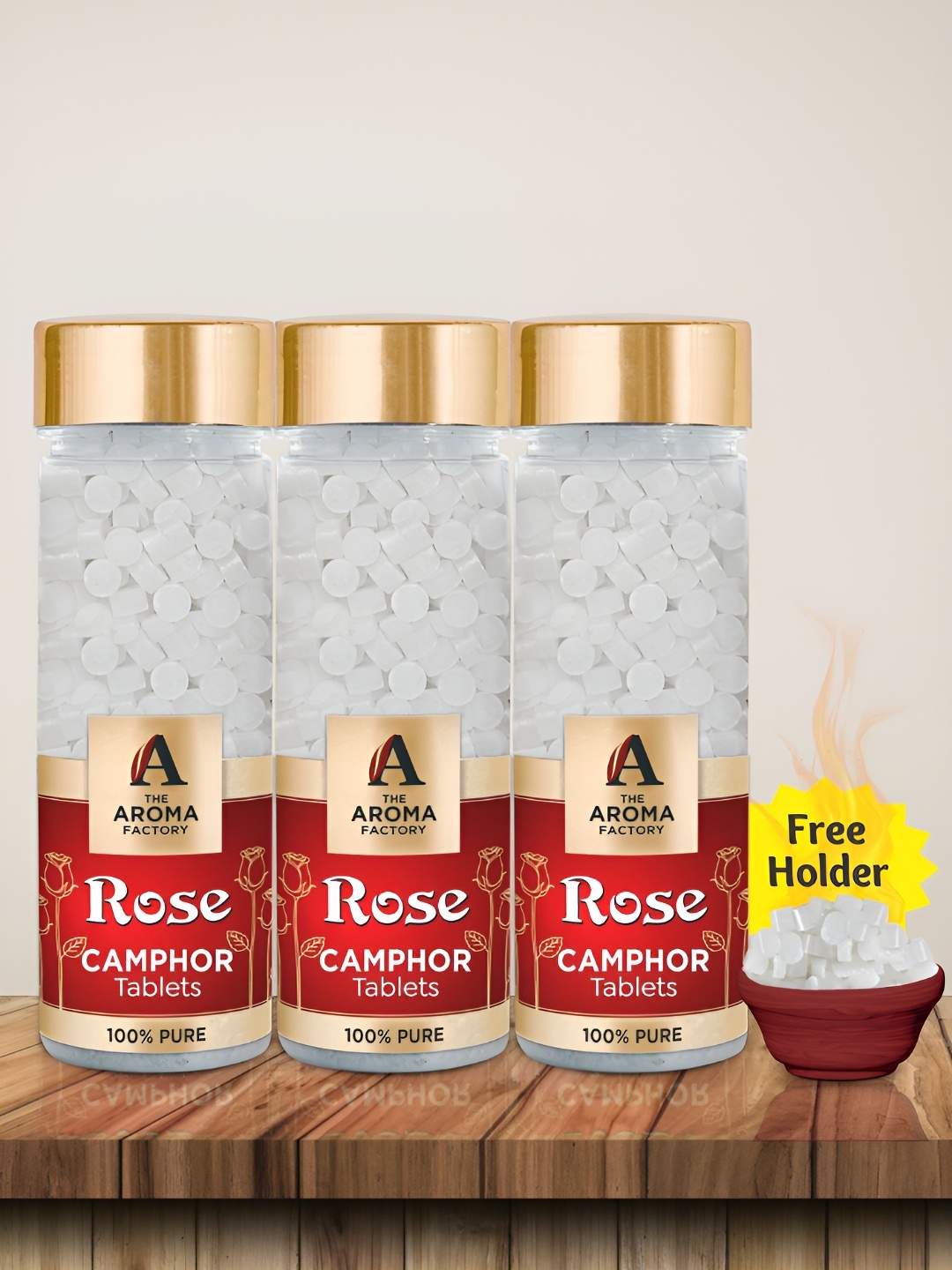 

The Aroma Factory 3-Pcs White Rose Scented Camphors