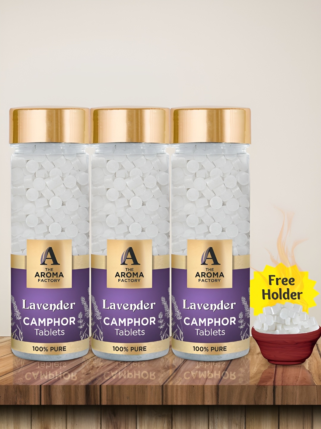 

The Aroma Factory White 3 Pieces Lavender Scented Camphors