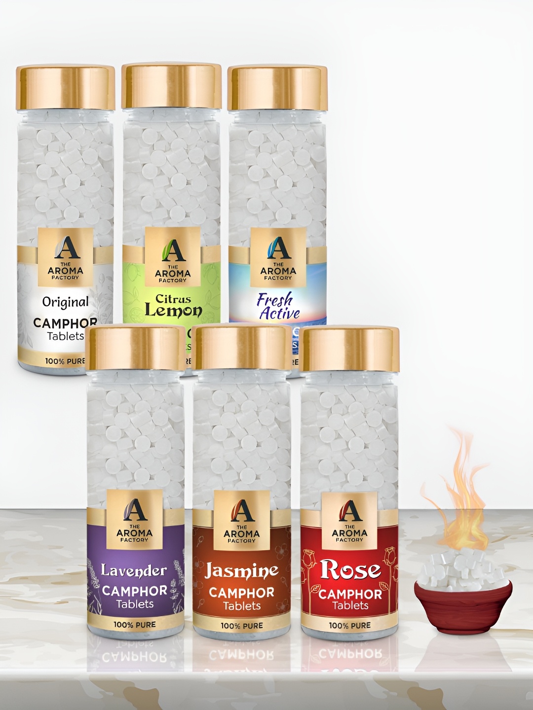 

The Aroma Factory White 6 Pieces Scented Camphors