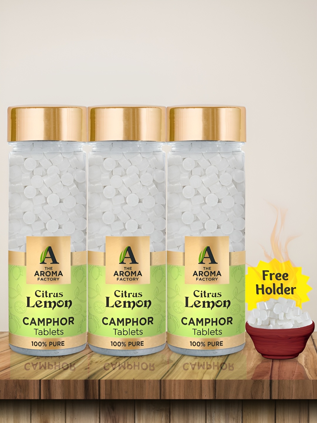 

The Aroma Factory 3-Pcs White Lemon Scented Camphors