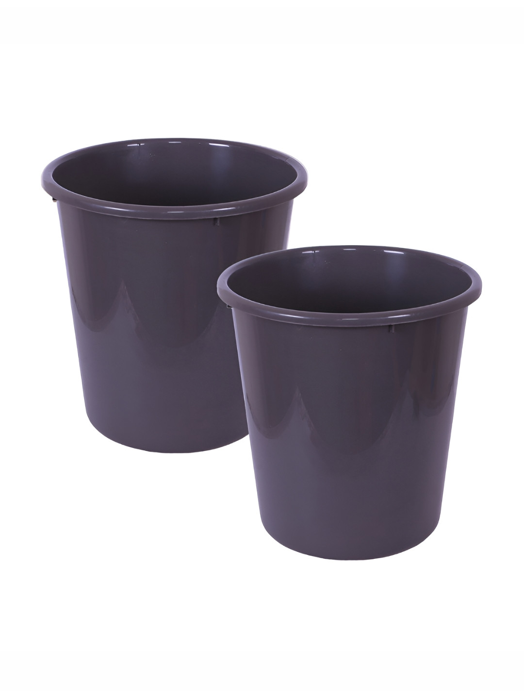 

Kuber Industries Grey 2 Pieces Open Dustbins