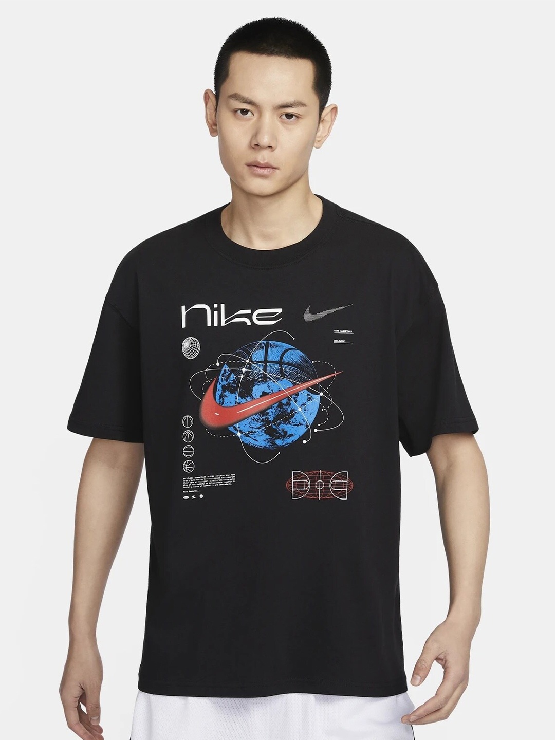 

Nike Men's Max90 Basketball T-Shirt, Black