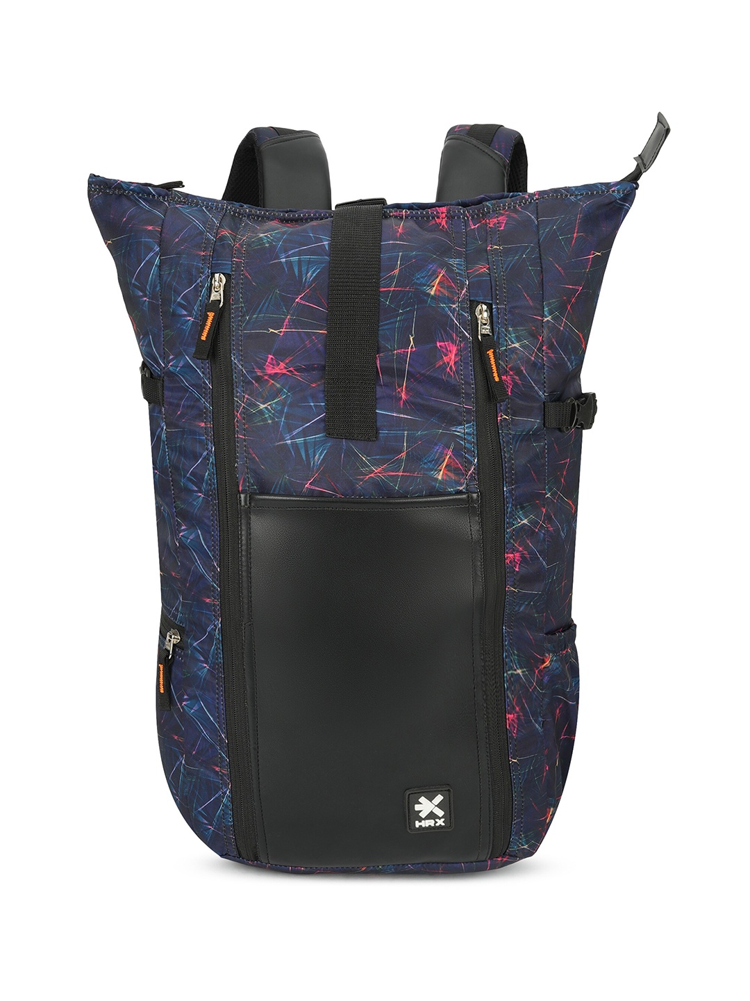 HRX by Hrithik Roshan Unisex Navy Blue Printed Backpack Up to 18 inch