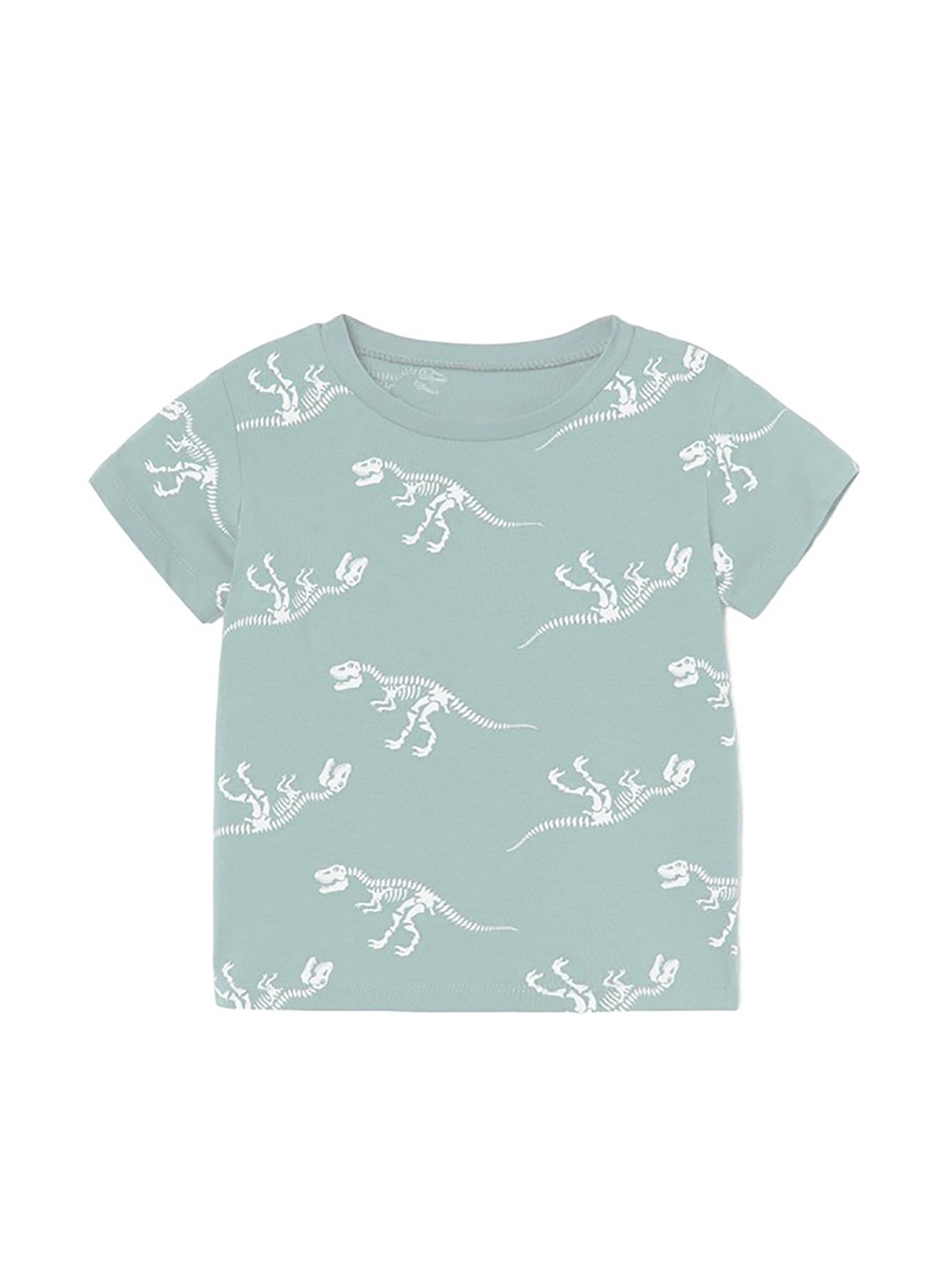 

StyleCast x Revolte Boys Round Neck Short Sleeves Graphic Printed Cotton T-shirt, Green