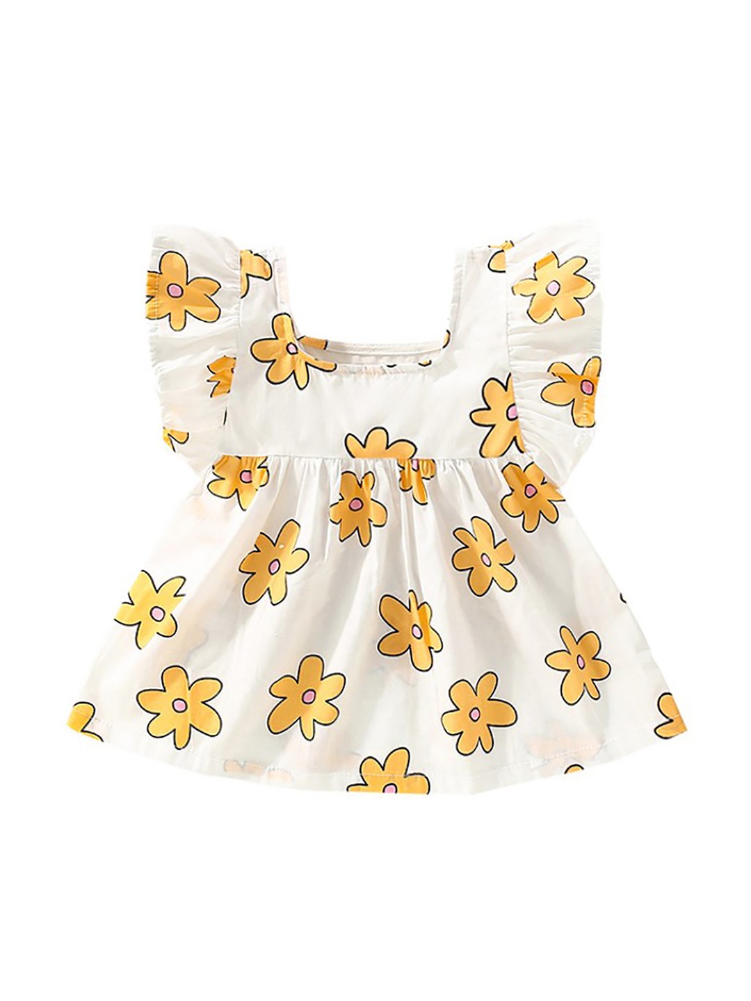 

StyleCast x Revolte Girls White Floral Printed Cotton T-shirt