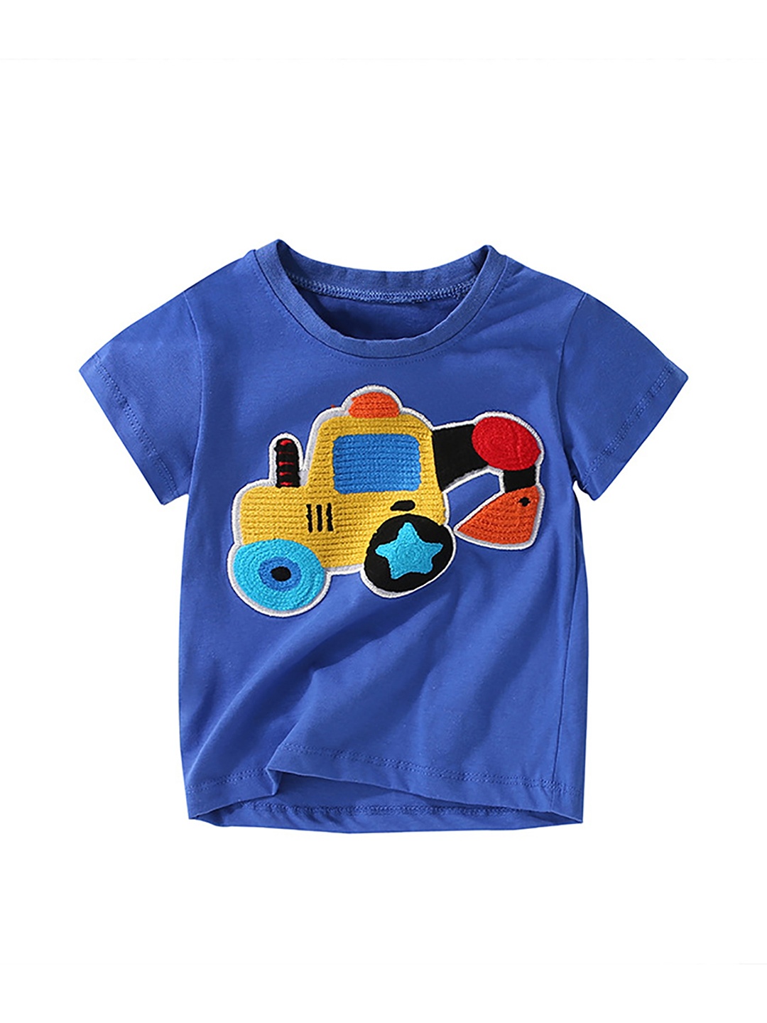 

StyleCast x Revolte Boys Blue Printed Short Sleeves Cotton T-shirt