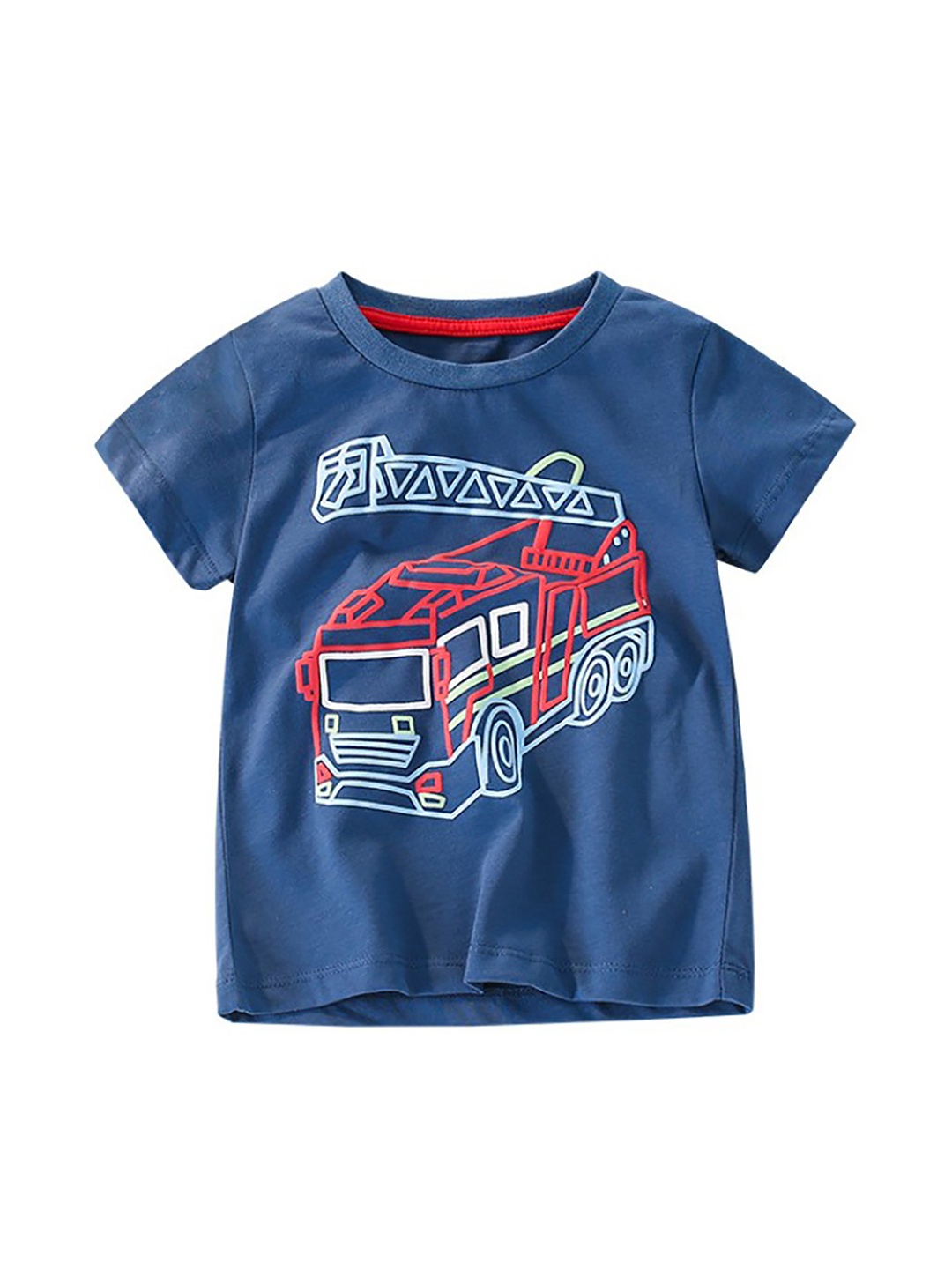 

StyleCast x Revolte Boys Printed Cotton T-shirt, Blue
