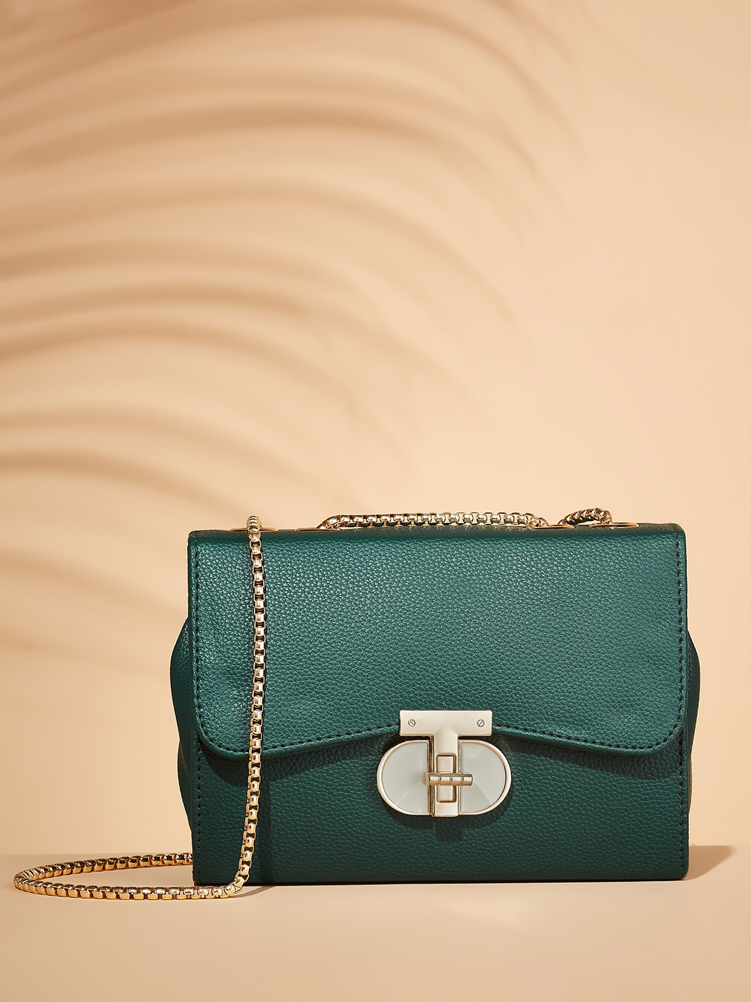 

DressBerry Structured Sling Bag, Green