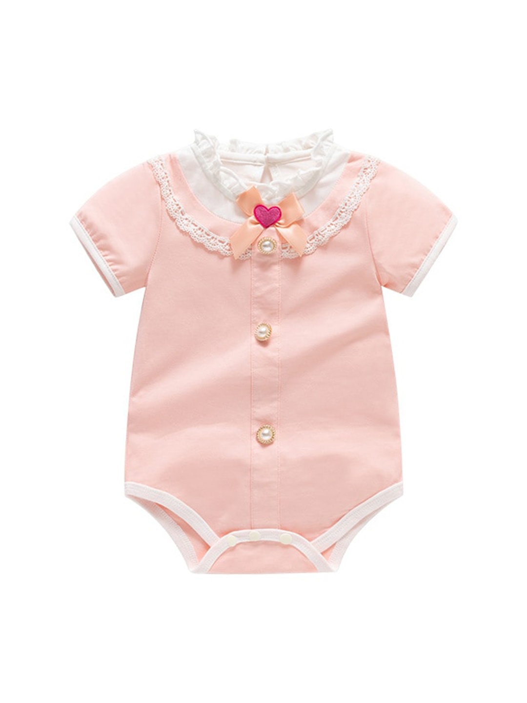 

StyleCast x Revolte Infants Girls Cotton Bodysuit, Pink