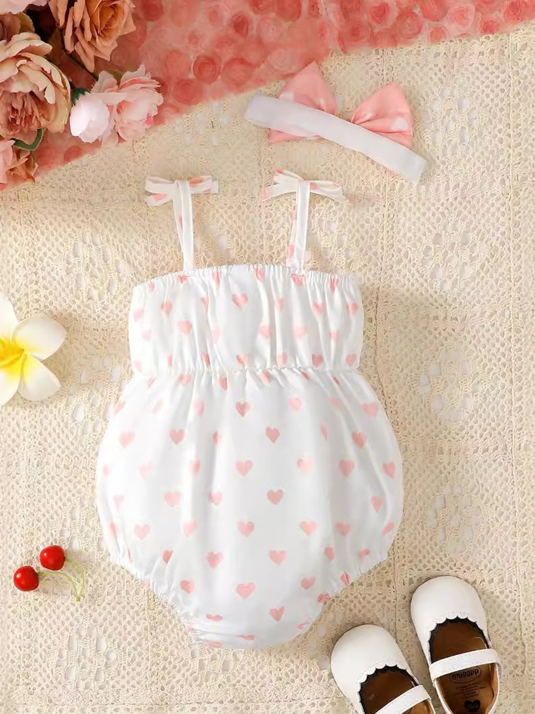 

StyleCast x Revolte Infants Girls Printed Cotton Bodysuit, White