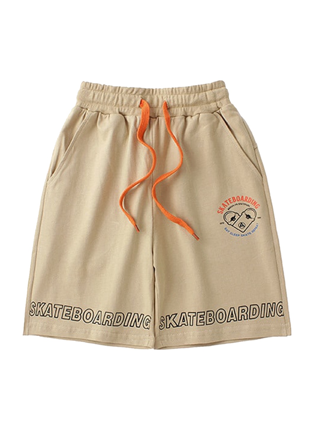 

StyleCast x Revolte Boys Loose Fit Cotton Shorts, Beige