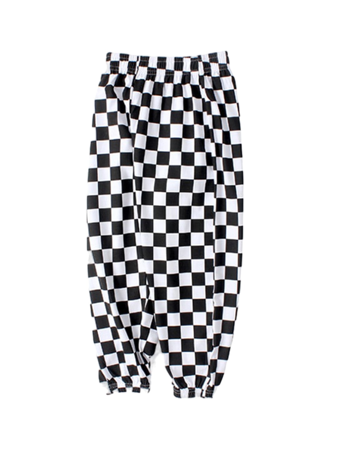 

StyleCast x Revolte Boys Black & White Checked Easy Wash Trousers