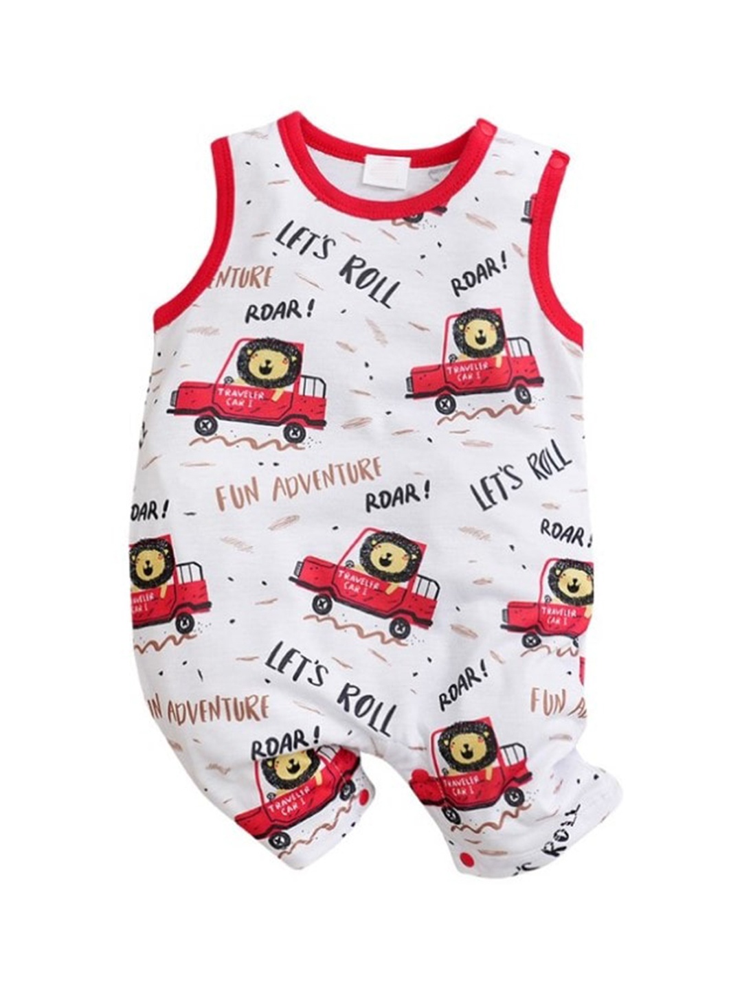 

StyleCast x Revolte Infants Boys Printed Rompers, Red