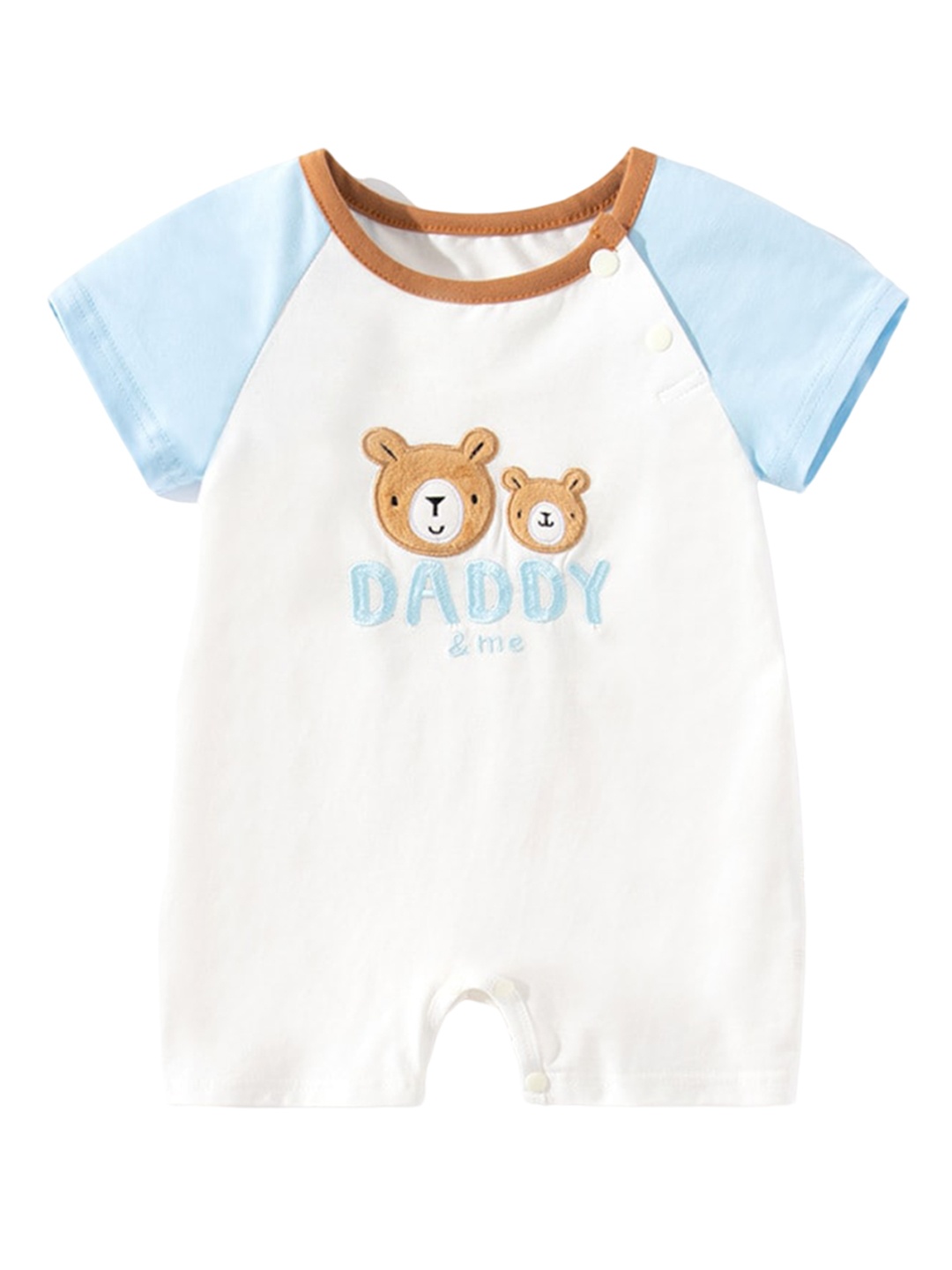 

StyleCast x Revolte Kids Conversational Printed Cotton Romper, Blue