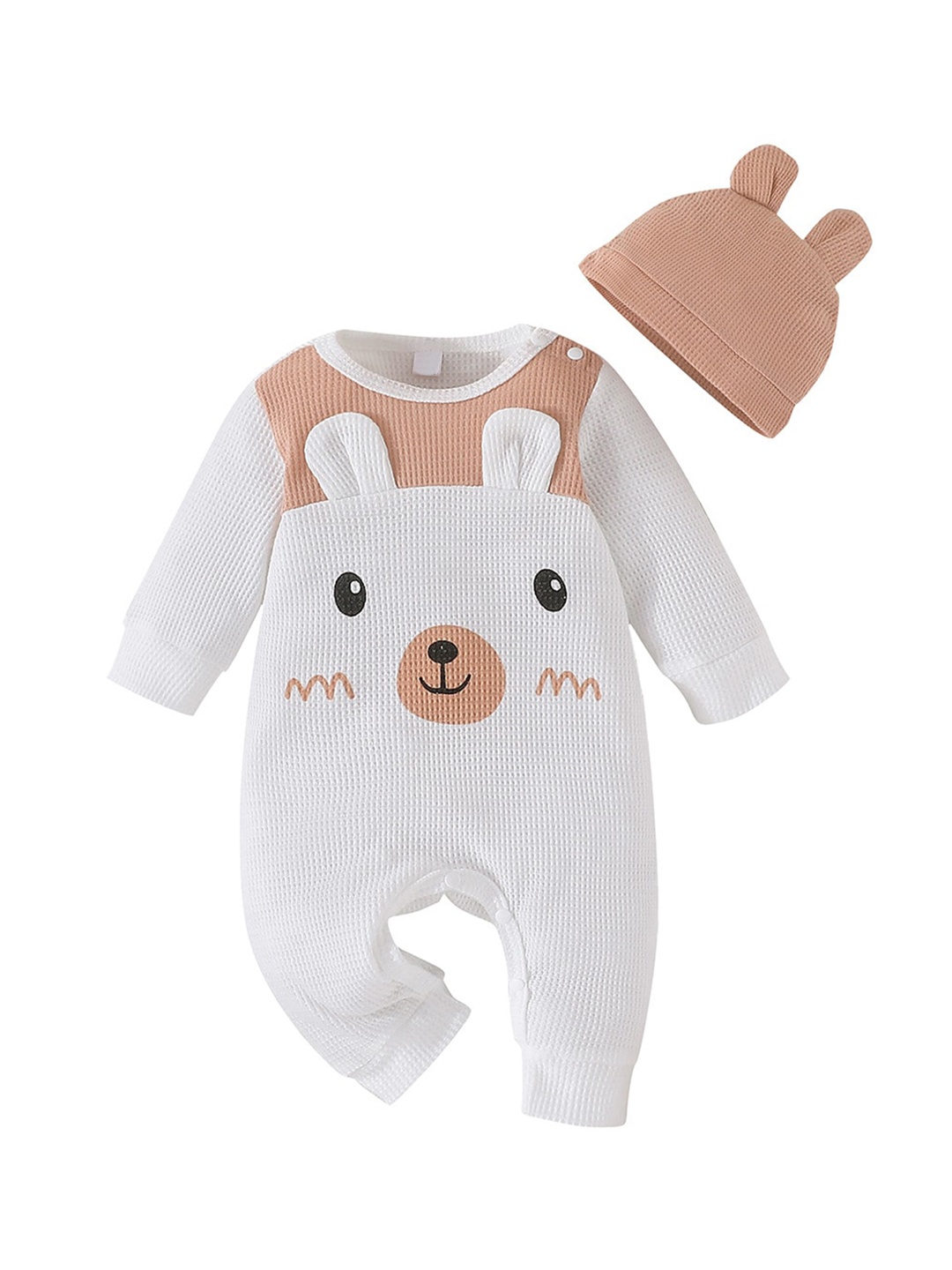 

StyleCast x Revolte Infants Printed Rompers, Khaki