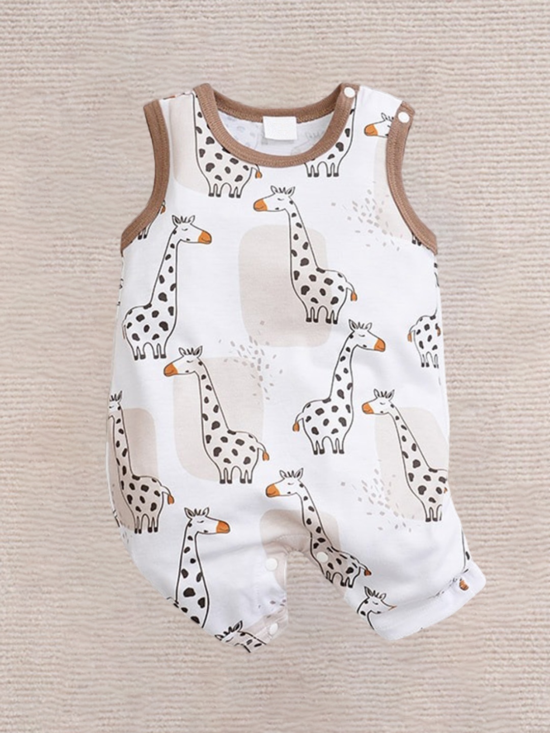 

StyleCast x Revolte Infant Boys Conversational Printed Romper, Khaki