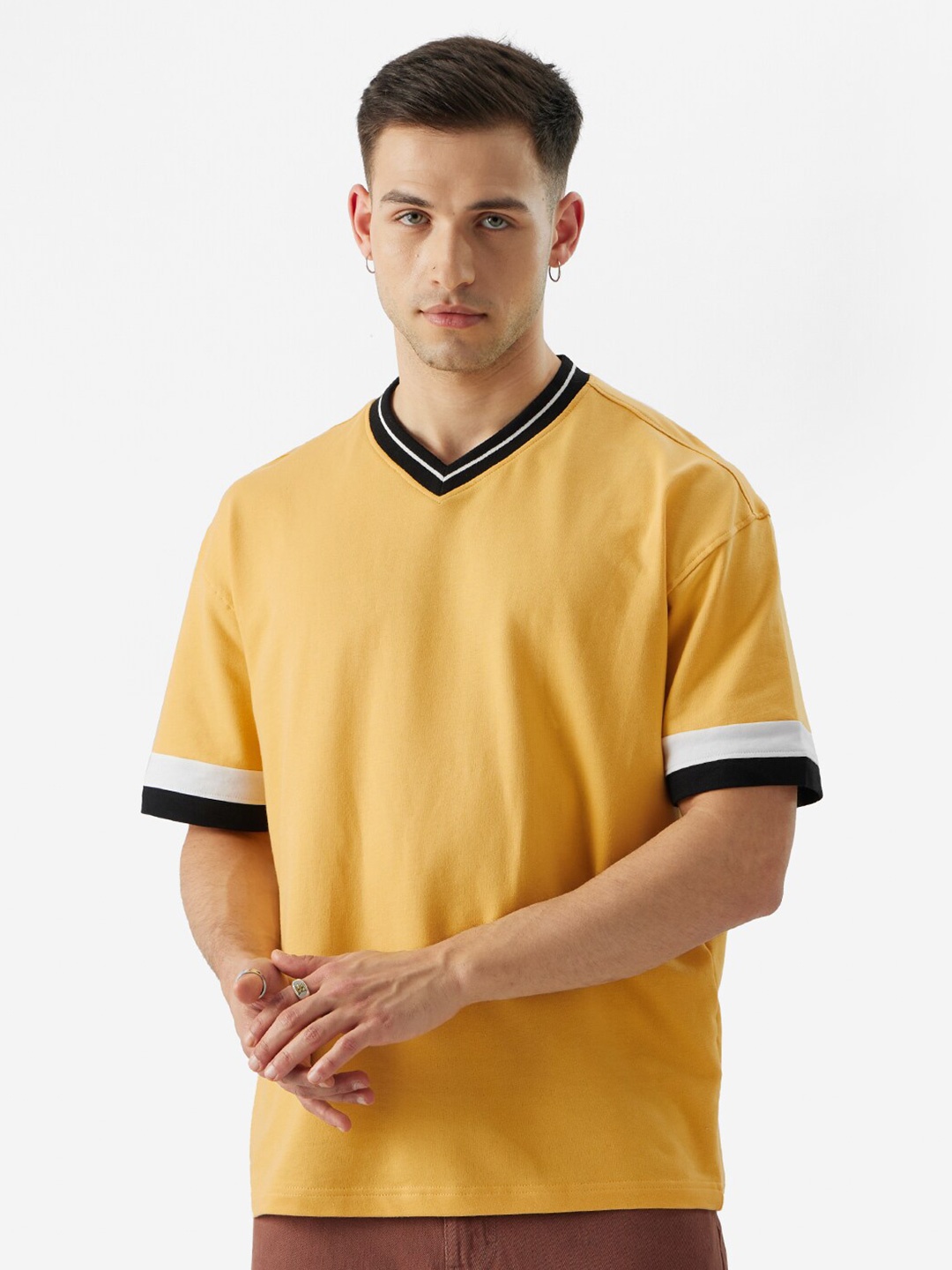 

The Souled Store Oversized Cotton T-shirt, Yellow