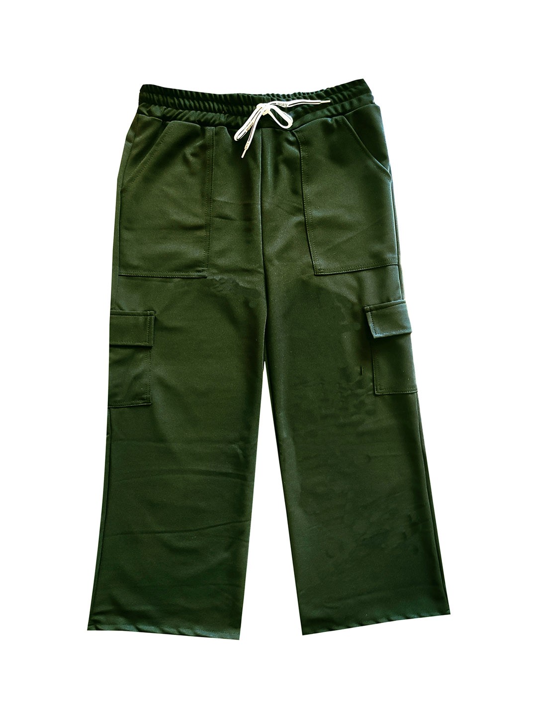 

BAESD Girls Original Loose Fit High-Rise Easy Wash Cotton Cargos, Green