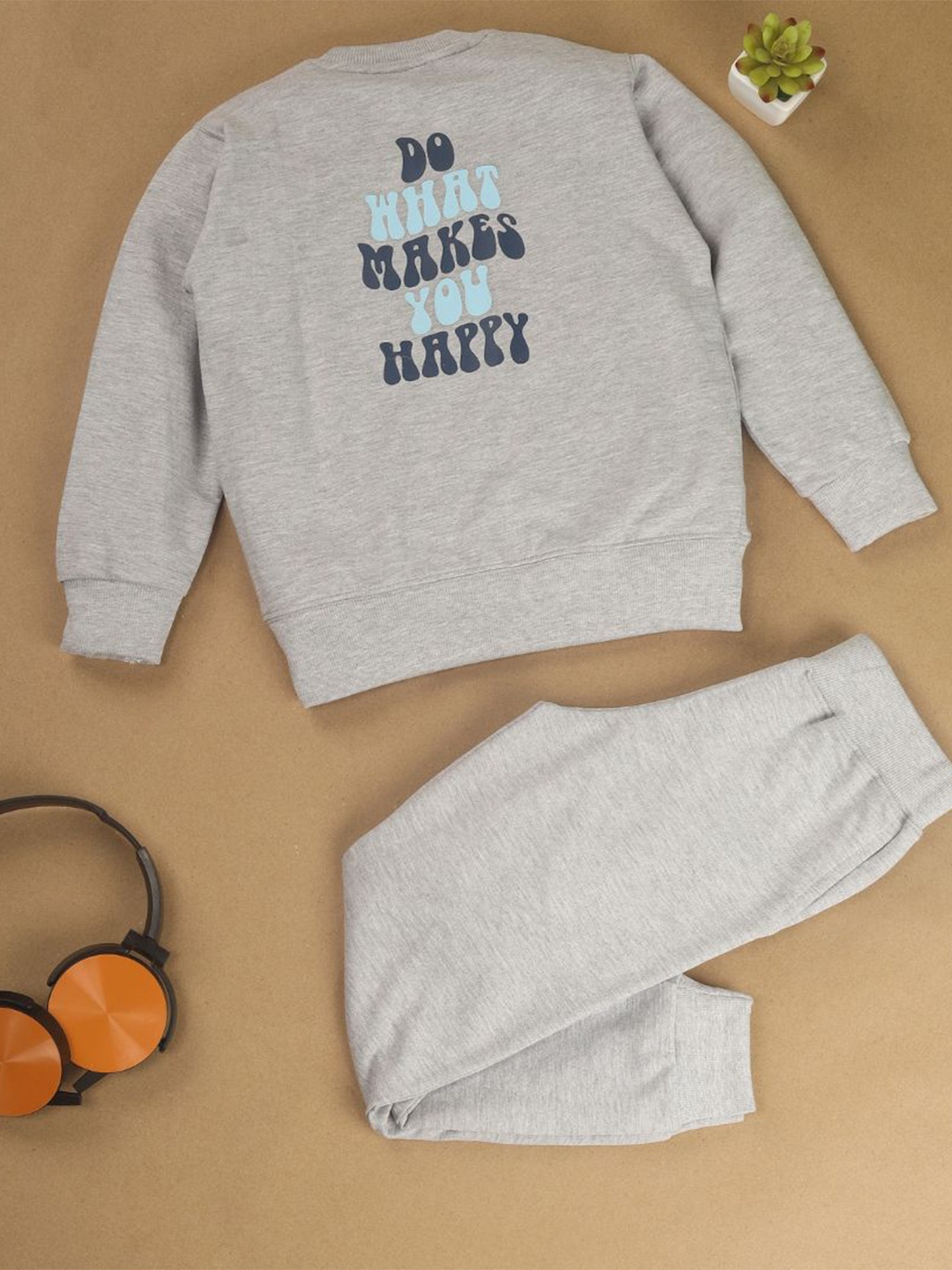 

FUNKRAFTS Kids Printed Pure Cotton T-shirt With Pyjama, Grey