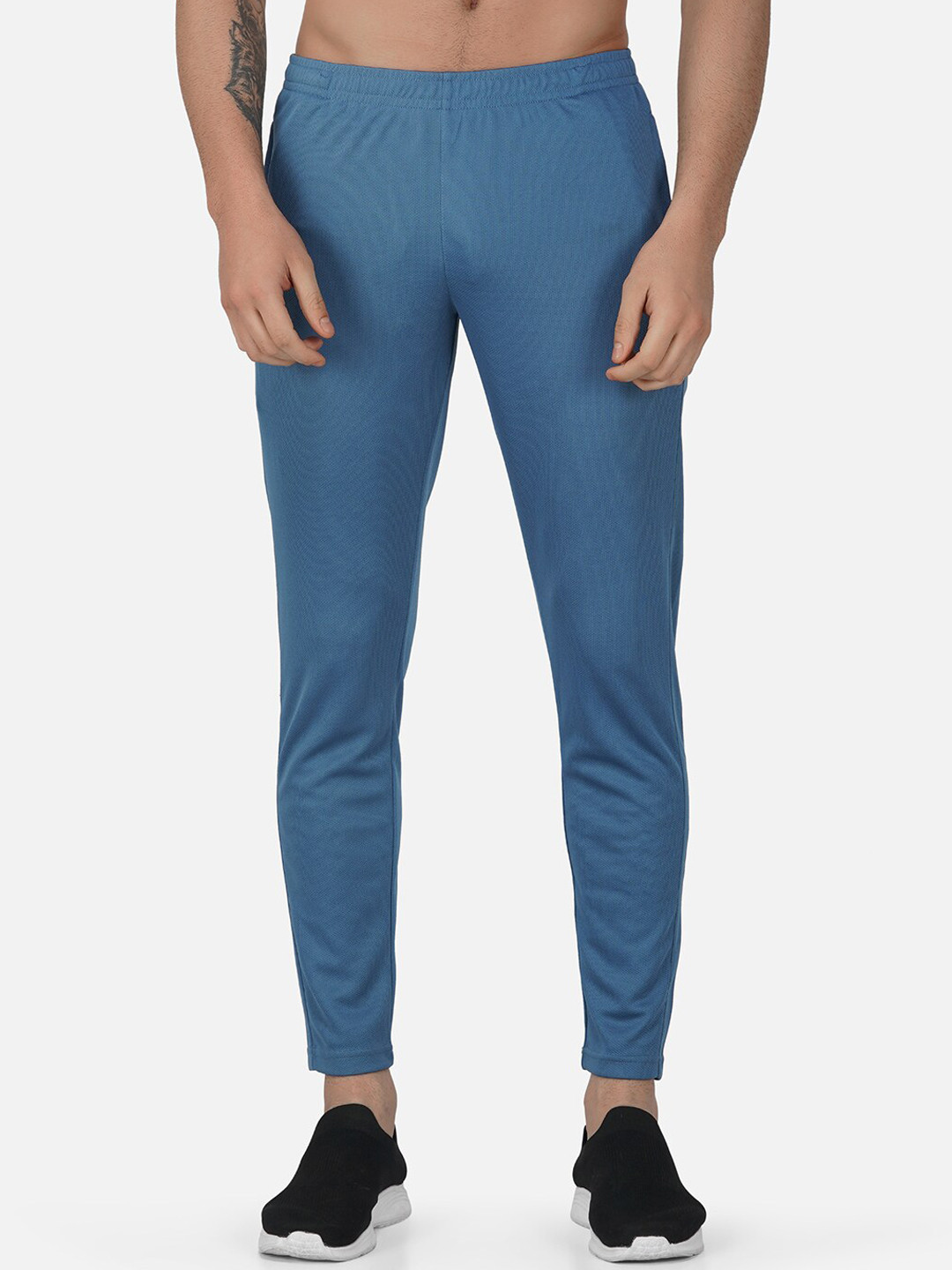 

SG Men Mid-Rise Stretchable Track Pants, Blue