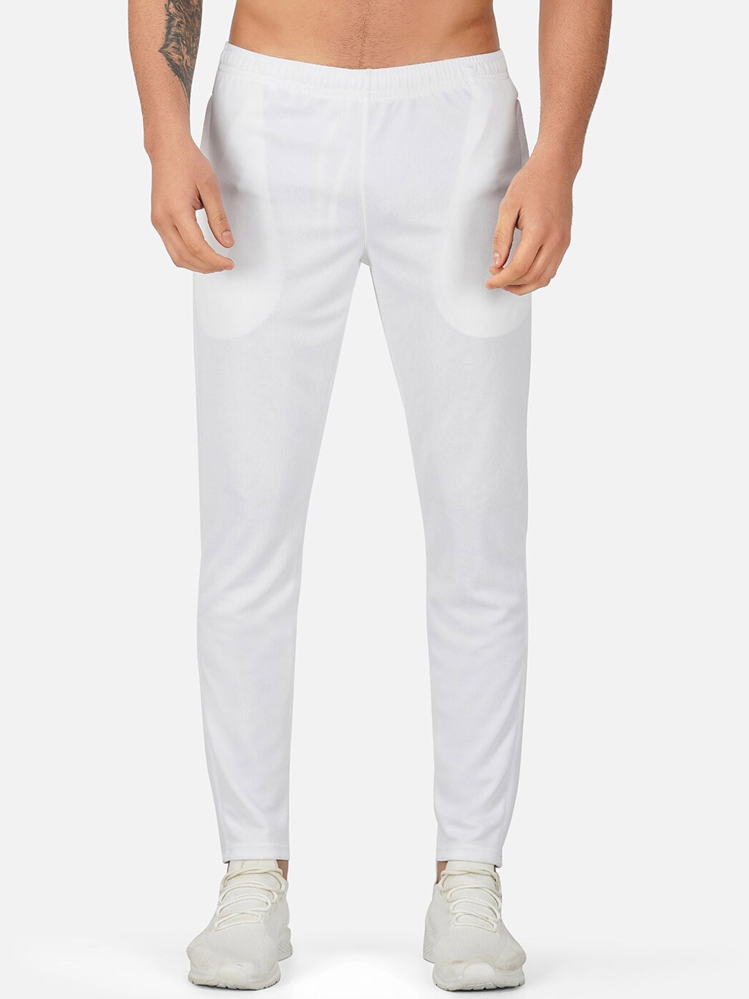 

SG Men Mid Rise Track Pants, White