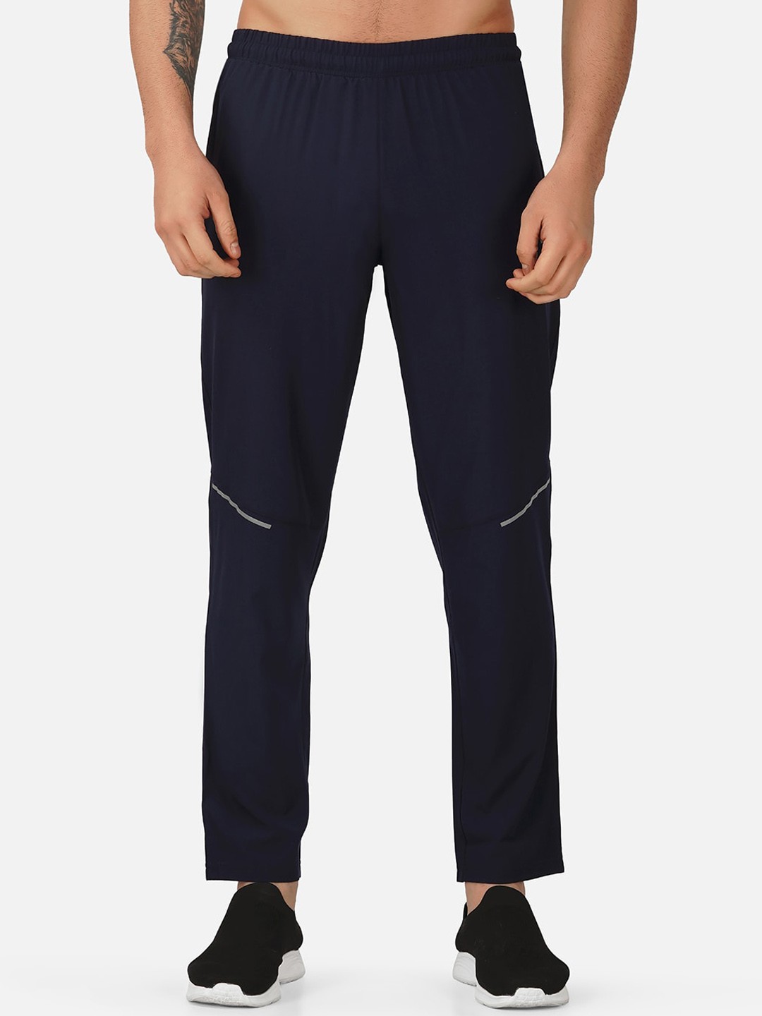 

SG Men Mid-Rise Track Pants, Navy blue