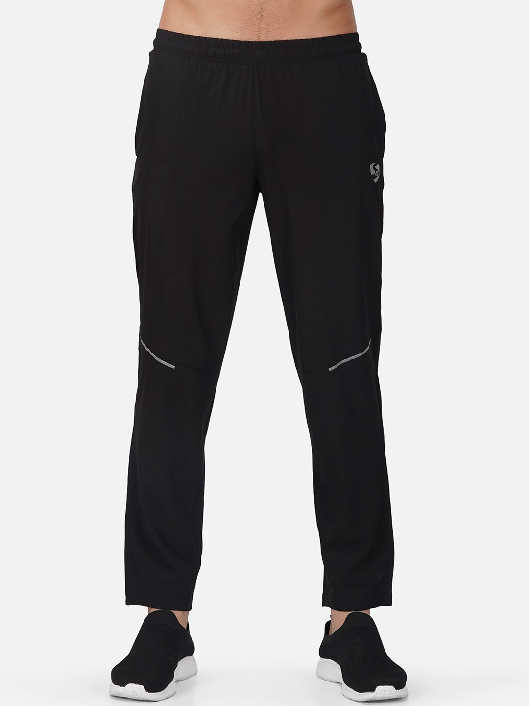 

SG Men Mid-rise Track Pants, Black