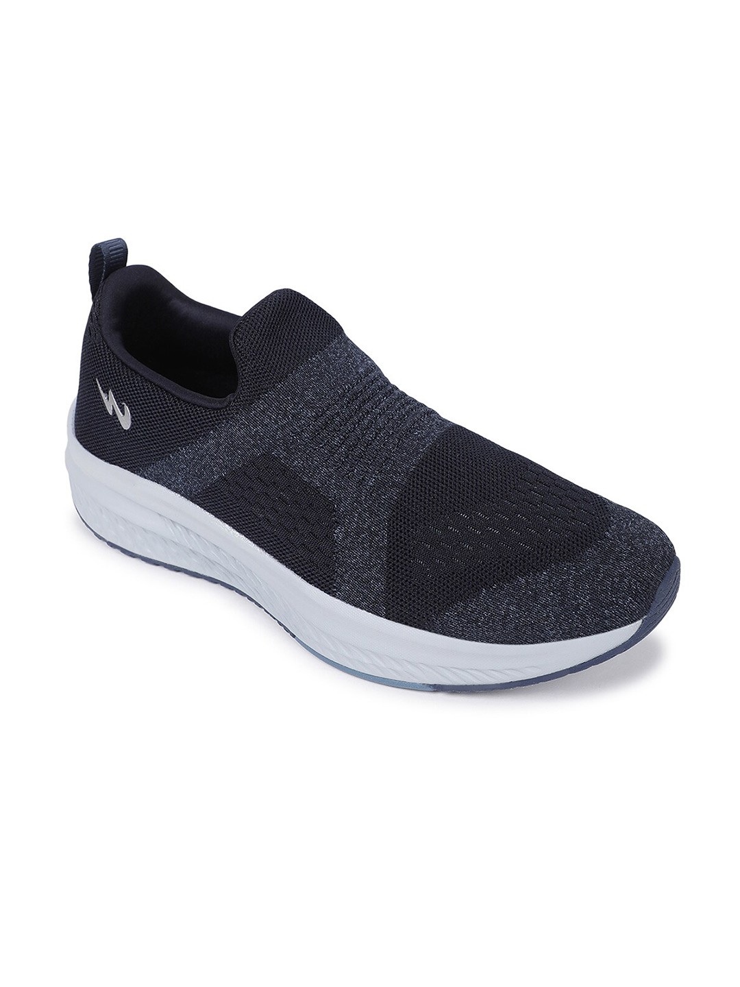 

Campus Men Textured Lace-Up Walking Shoes, Navy blue