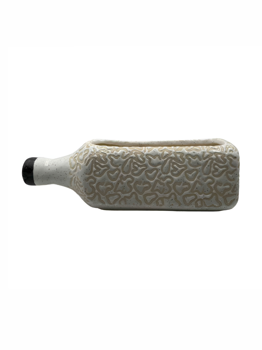 

INDIA MEETS INDIA White Textured Ceramic Planter
