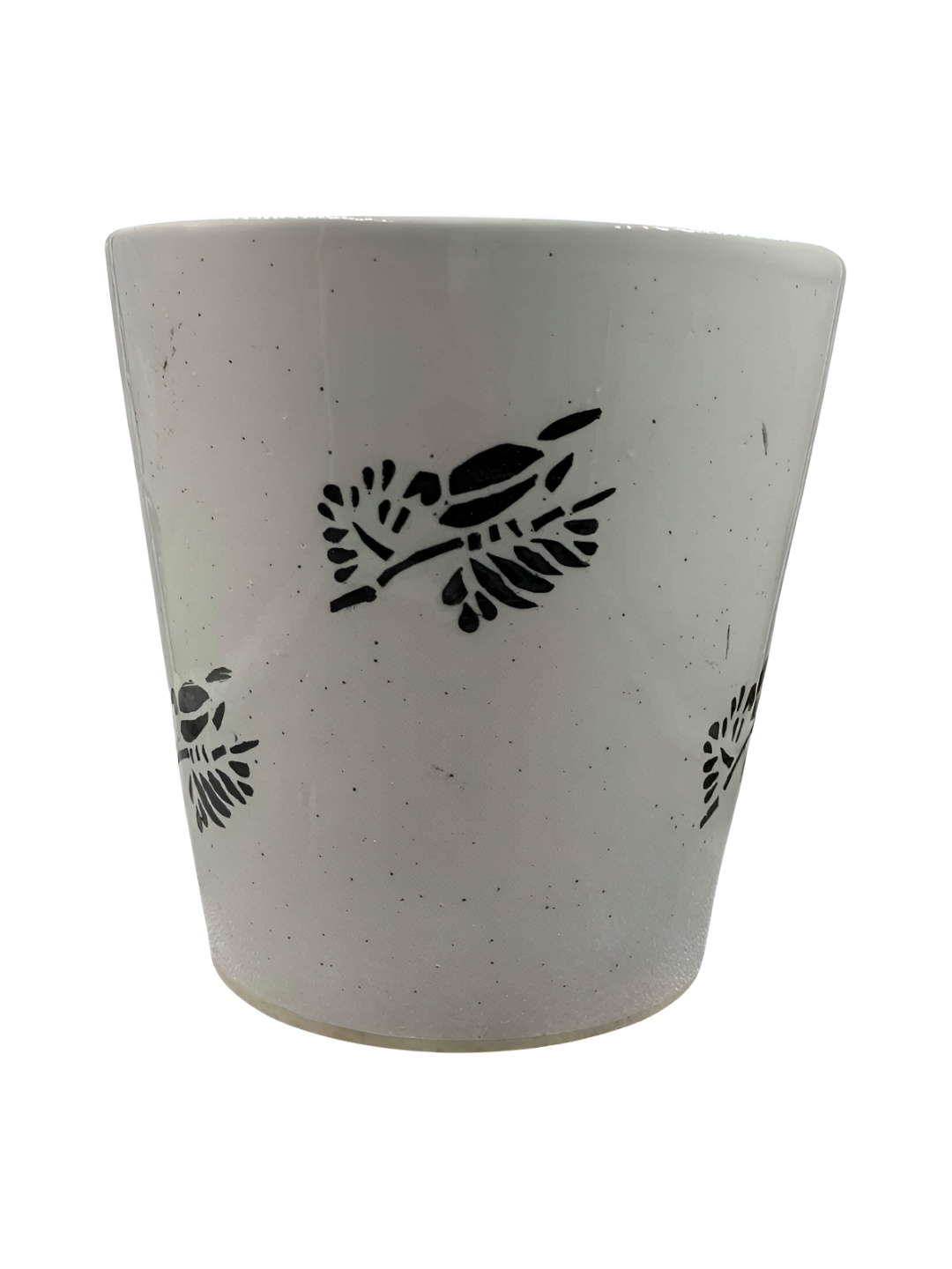 

INDIA MEETS INDIA White & Black Birds Designed Ceramic Pot Planter