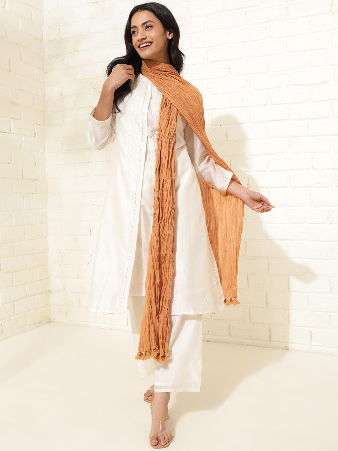 

Fabindia Mustard Cotton Dupatta