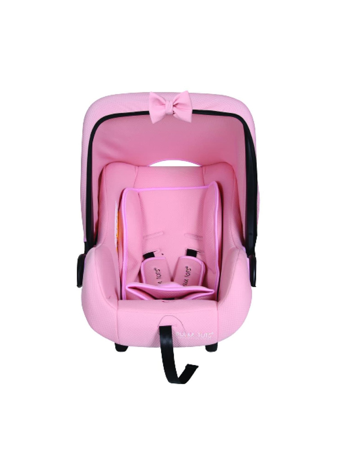 

Polka Tots Kids Cum Carrycot with Fancy Bow Car Seats, Pink