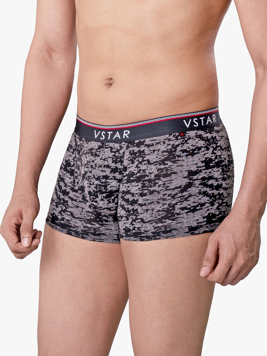 

VStar Abstract Printed Super Soft Trunk- SG 03-BLACK