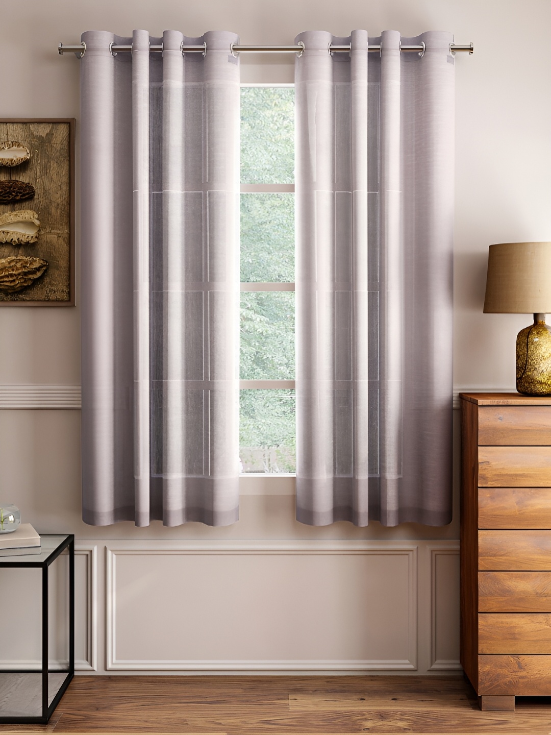 

Lushomes Brown Black Out Window Curtain