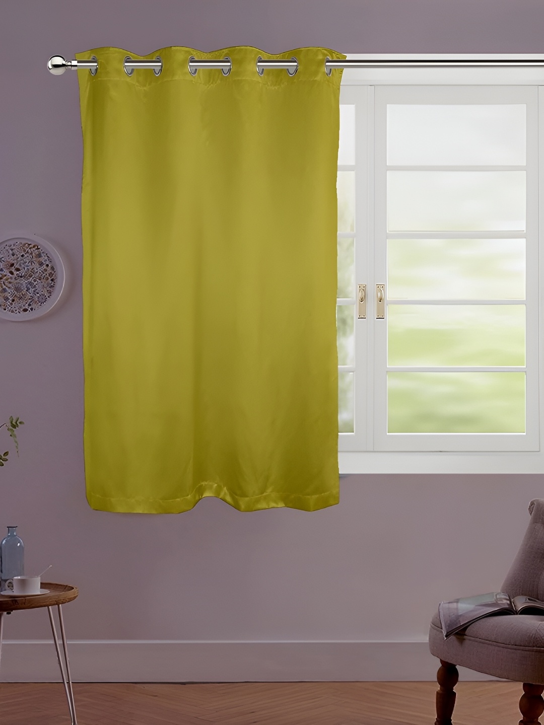 

Lushomes Green Black Out Window Curtain